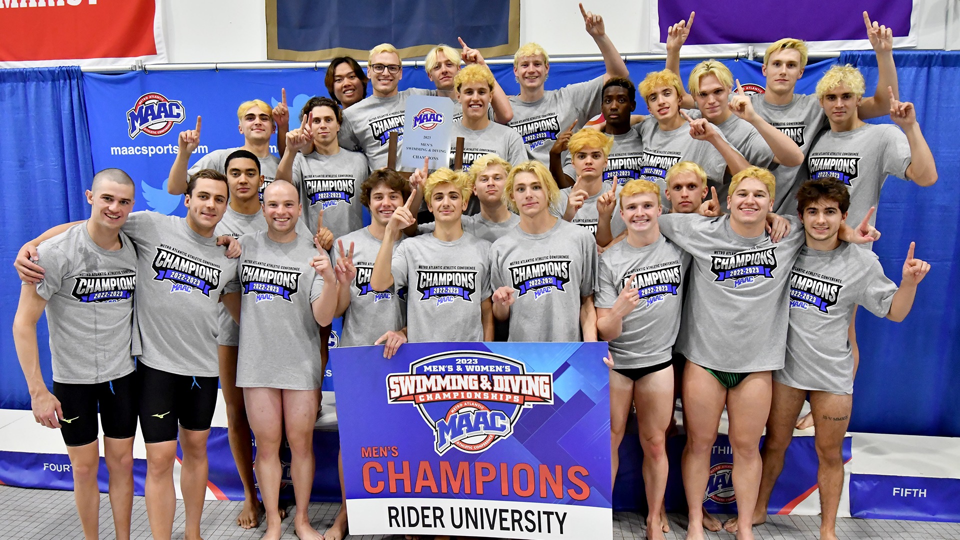 Men's swimming and diving captures 11thstraight MAAC Championship
